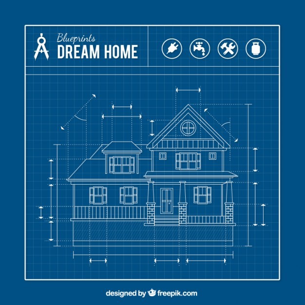 A blueprint of dream home designed by freepik.com | Outlook Wealth Advisors